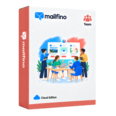 Symbolic mailfino Cloud Team product box