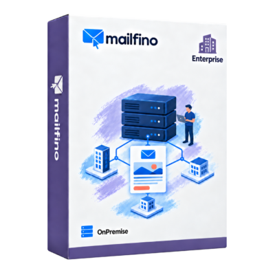 Symbolic mailfino On-Premise Enterprise product box