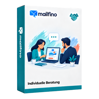 Symbolische Verpackung für die Dienstleistung mailfino Individuelle Beratung