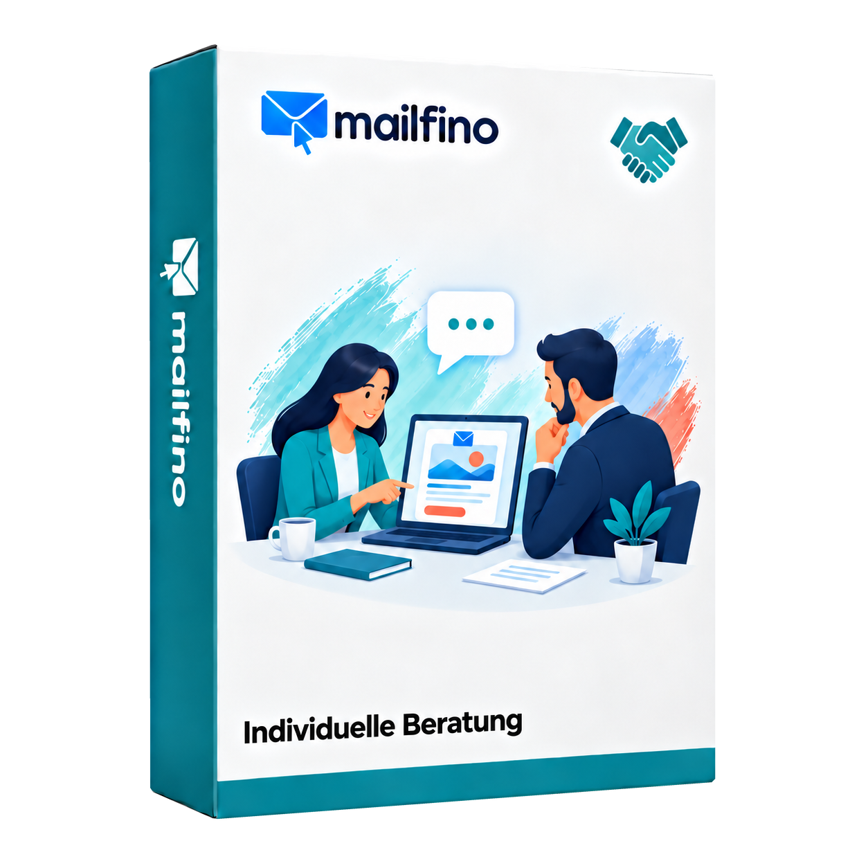 Symbolic packaging for the mailfino individual consulting service